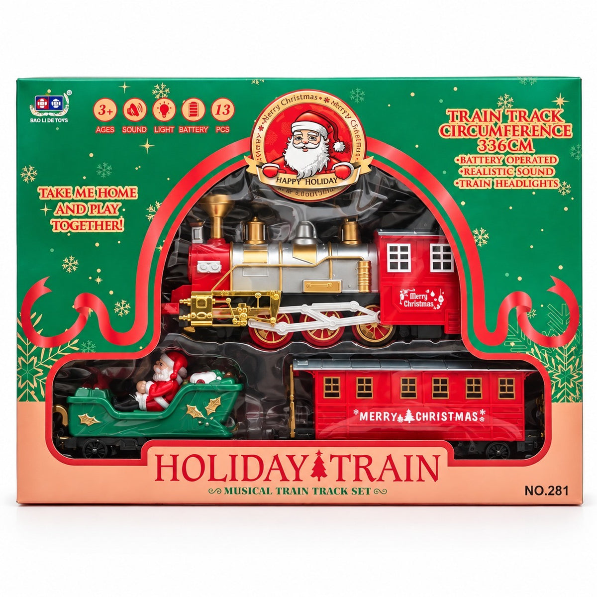 Tren navideño de 13 piezas · vista 3