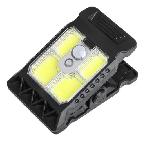 Lámpara solar portátil con clip · vista 1