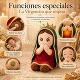 Virgencita de peluche con luz y sonido · vista 3