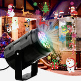 Proyector LED y diseños navideños